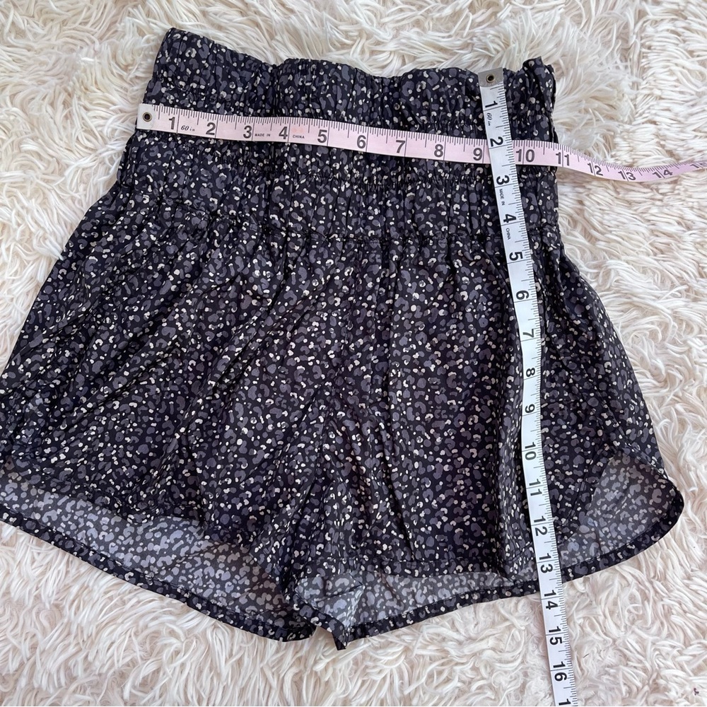 Fp Movement Free People The Way Home Shorts abstract print high rise black SZ S - Picture 4 of 7